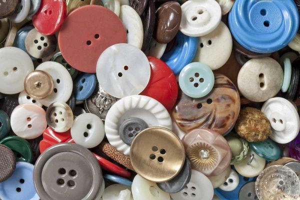 WA, Seabeck Assortment of buttons for mending